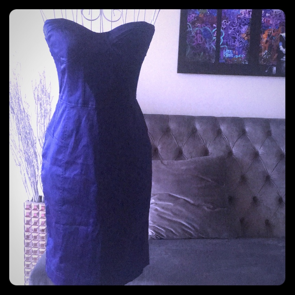 S NWT Cocktail Dress Dk Purple Like BEBE